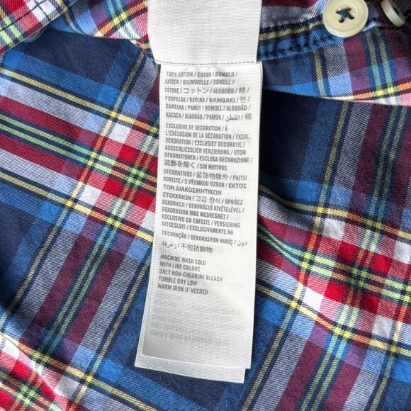 Abercrombie and Fitch men’s muscle shirt plaid button up size XL preppy academia - Picture 8 of 8